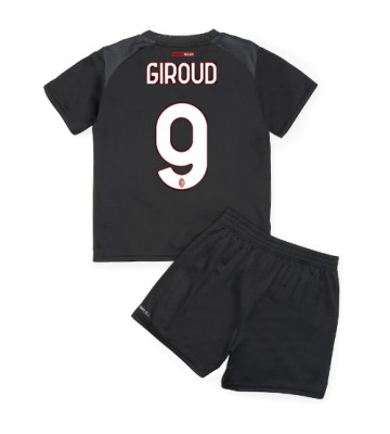 AC Milan Olivier Giroud #9 babykläder Hemmatröja barn 2022-23 Korta ärmar (+ Korta byxor)